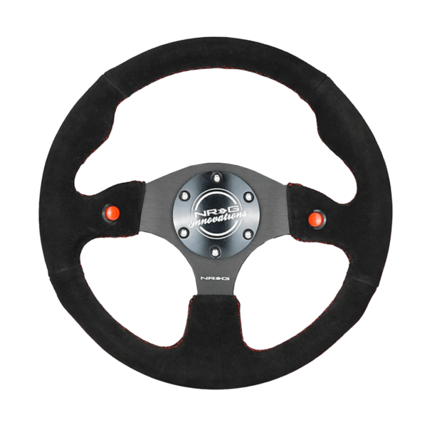 NRG Dual Button suede steering wheel RST-007S