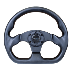 NRG Carbon Fiber Flat bottom steering wheel ST-009CF/MB