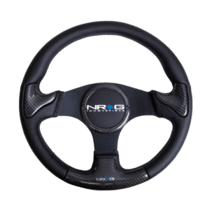 NRG 350mm steering wheel with rubber horn ST-014CFBK